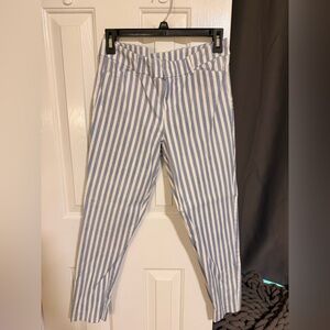 Old Navy Blue and White Striped Pants